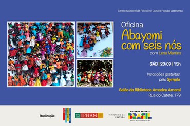 Divulgação Oficina Abayomi com Seis Nós