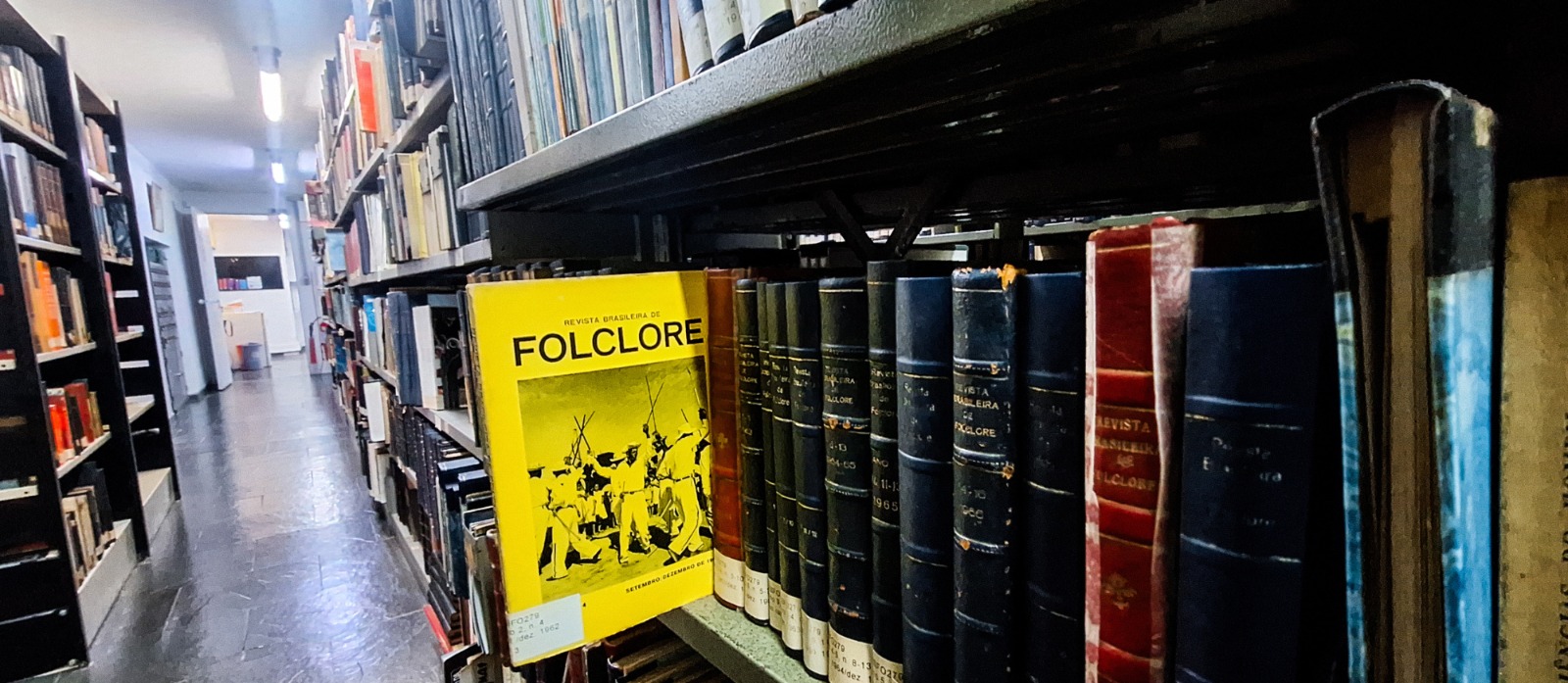 Espaço de guarda do acervo da Biblioteca Amadeu Amaral