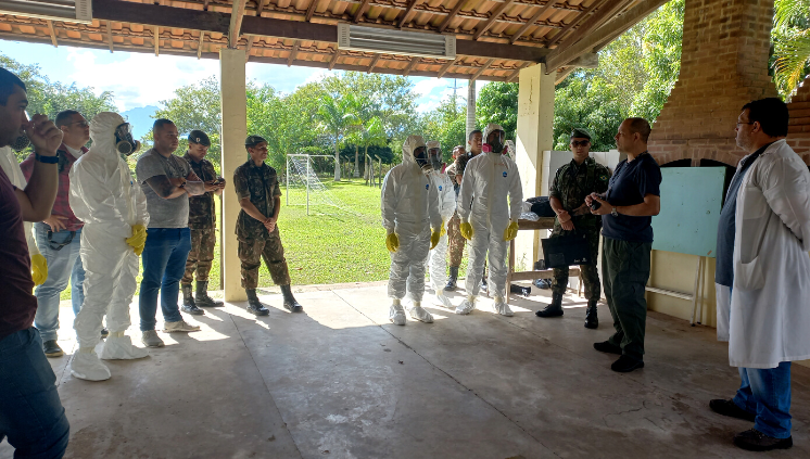 coleta de amostras ambientais