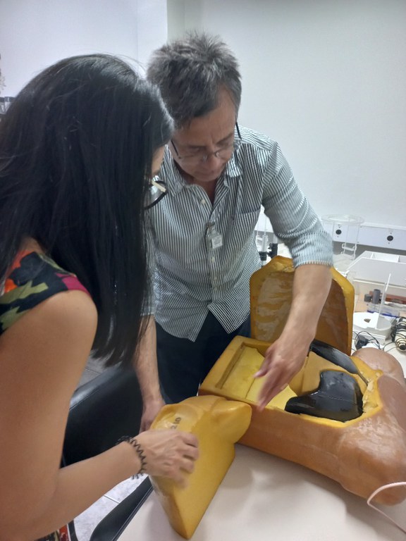 Visita da gerente de projetos de cooperação técnica da AIEA