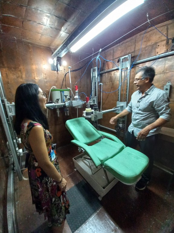 Visita da gerente de projetos de cooperação técnica da AIEA