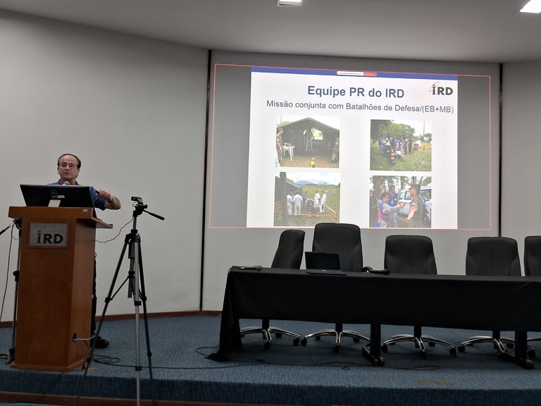 Reunião sobre exercício simulado de emergência na CNAAA