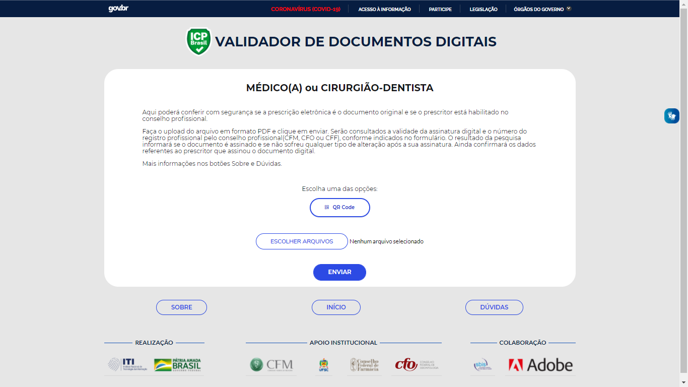 Validador de Documentos Digitais completa 1 ano — Instituto Nacional de ...