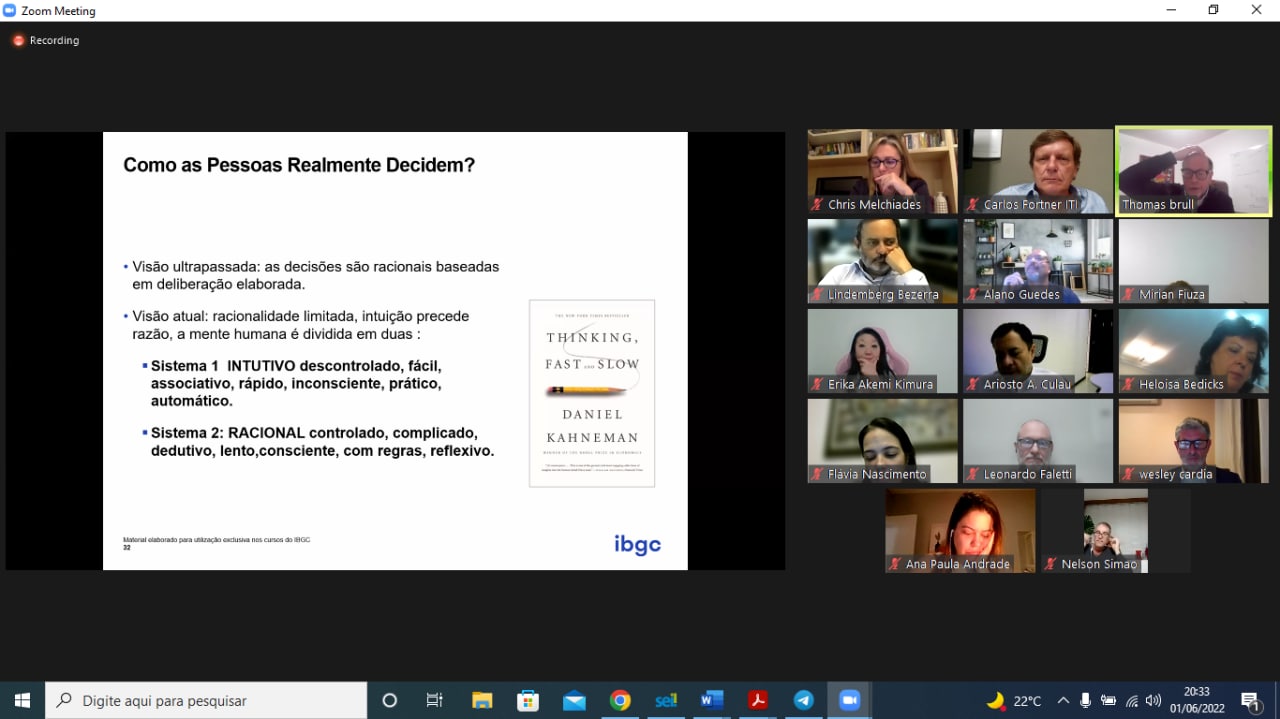 CURSO PARA CONSELHEIRO DE ADMINISTRAÇÃO - MC e ME 01/06/2022 19h.