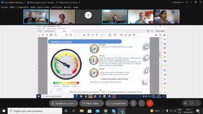 VIDEOCONFERÊNCIA PONTO DE CONTROLE 22/06/2021  10:00hs