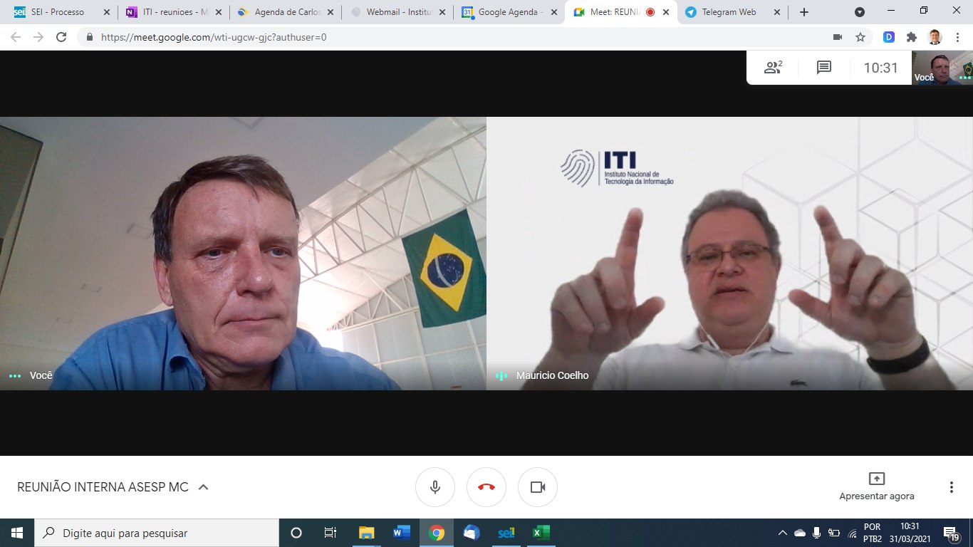 VIDEOCONFERÊNCIA ITI- STARTUP GOV.BR MC 3/03/21 10hs