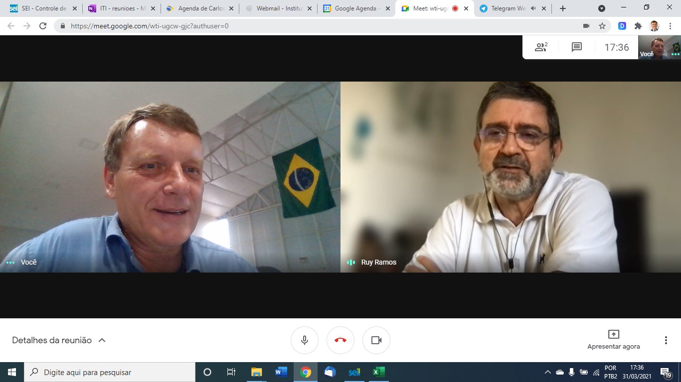 VIDEOCONFERÊNCIA ASESP RR INMETRO 31/03/2021 17:00hs