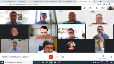 VIDEOCONFERÊNCIA PONTO DE CONTROLE CG ICP 22/2021 09:30hs