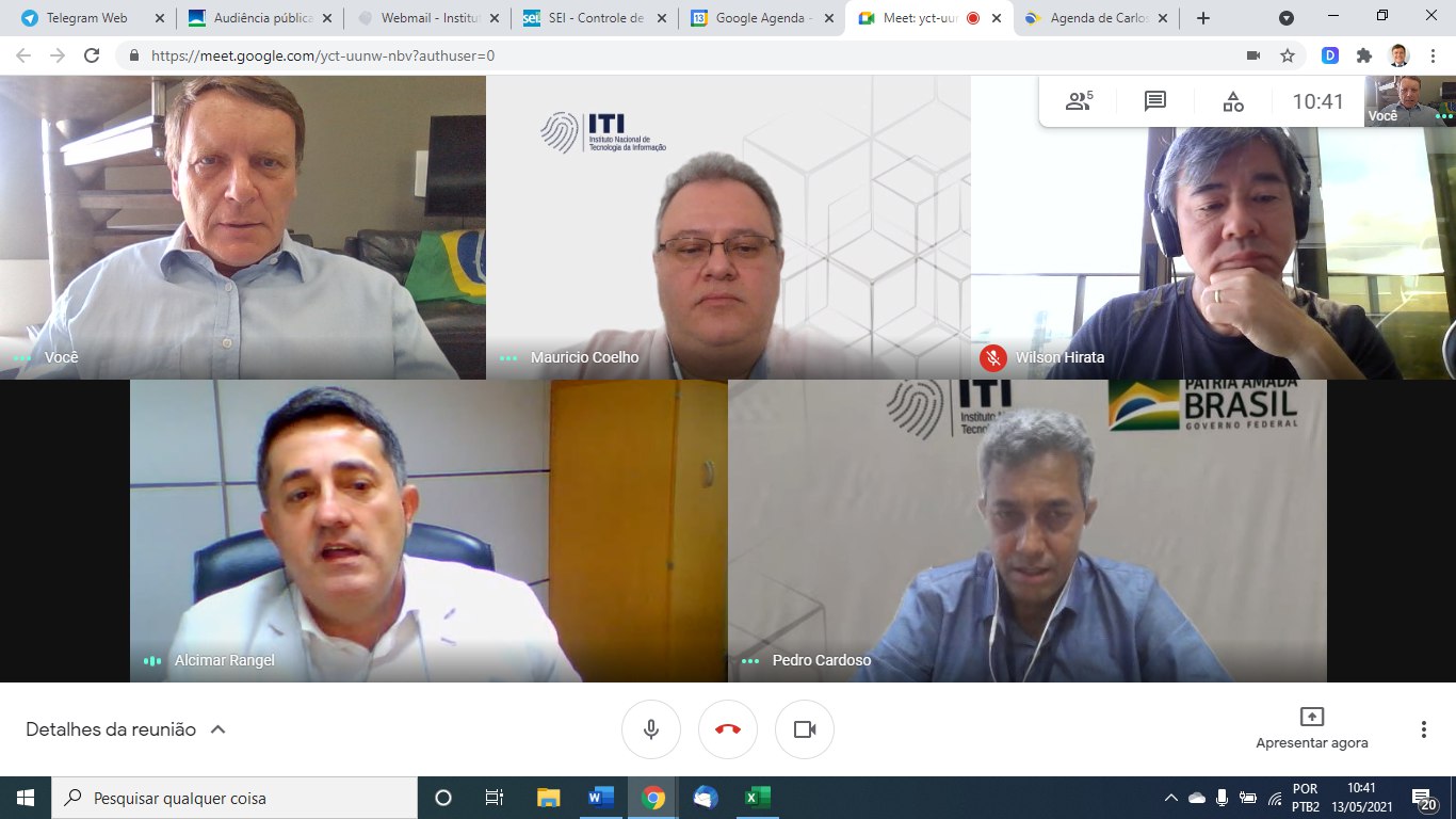 REUNIÃO INTERNA DINFRA DAFN PFE 13/05/2021 9:00hs