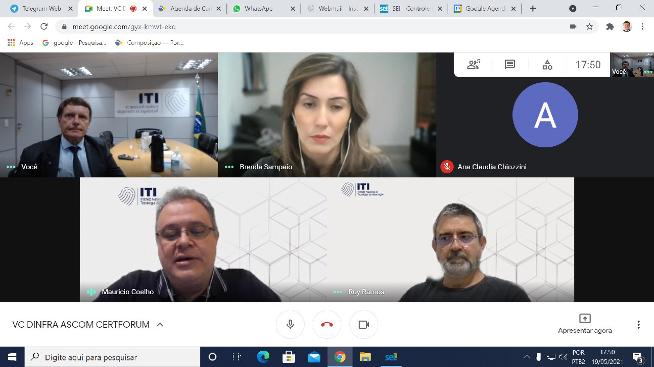 VIDEOCONFERÊNCIA ASCOM CERTFORUM 19/05/2021 17:30hs