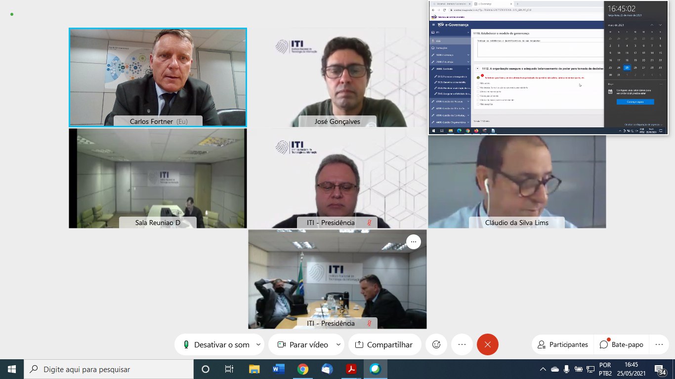 REUNIÃO INTERNA QUESTIONARIO GOVERNANÇA TCU 25/05/2021 16hs
