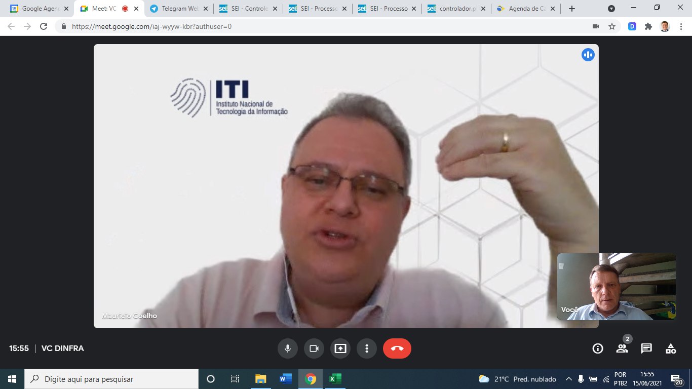 VIDEOCONFERÊNCIA DINFRA/ITI  15/06/2021 15:00hs