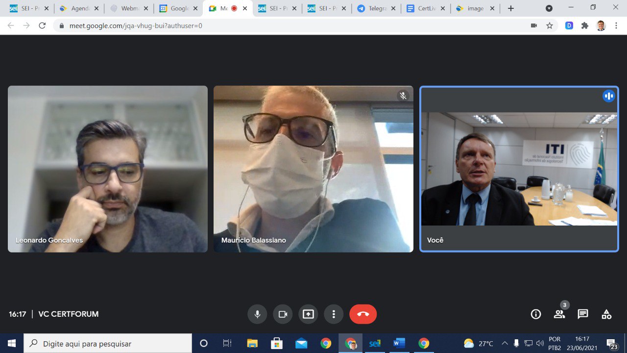 VIDEOCONFERÊNCIA CERTFORUM 2021 23/06/2021 15:30hs