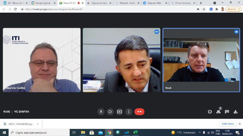VIDEOCONFERÊNCIA DINFRA/ITI  30/06/2021 11:00hs
