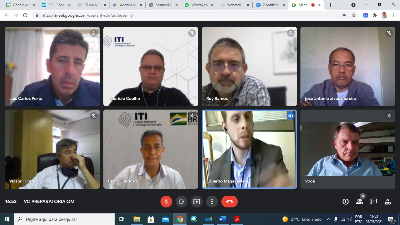 VIDEOCONFERÊNCIA PREPARATÓRIA OM 05/07/2021 16:OOhs