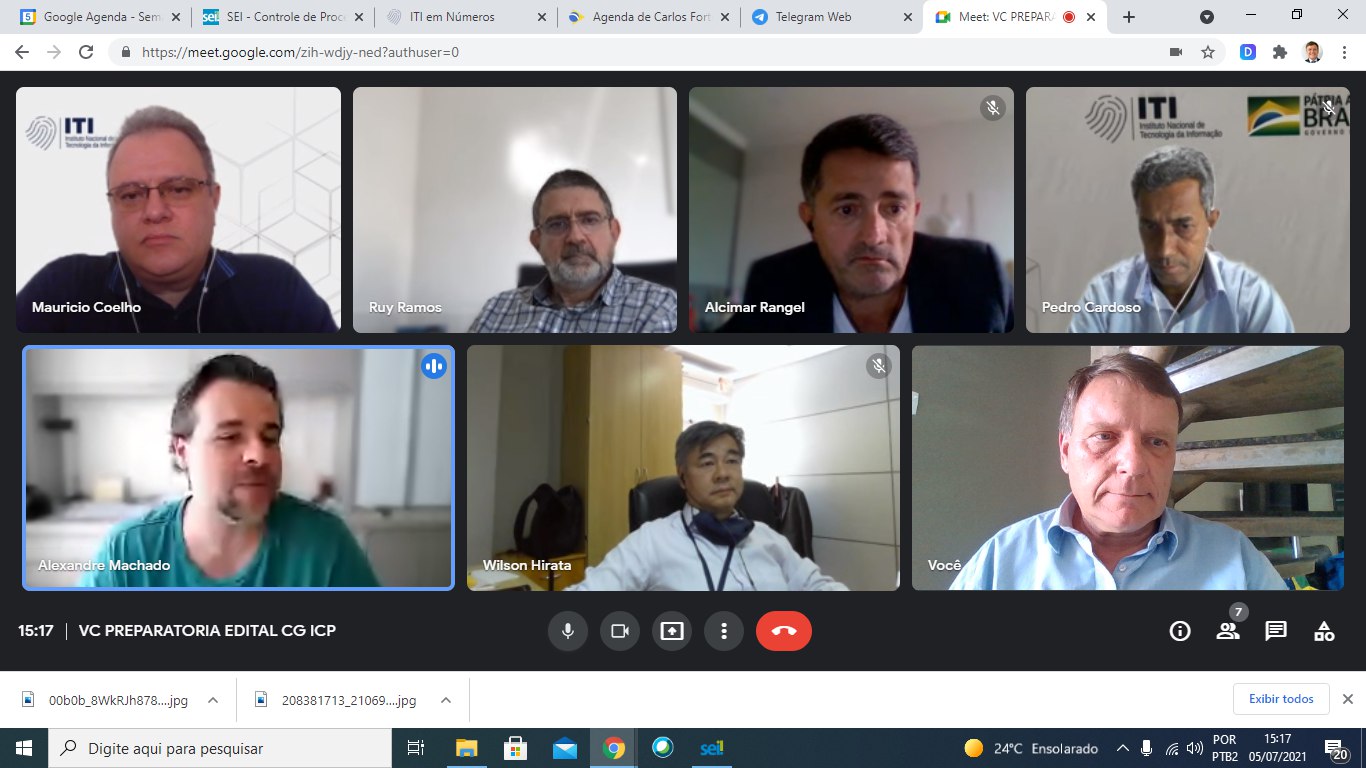VIDEOCONFERÊNCIA PREPARATÓRIA EDITAL CG/ICP 05/07/2021 15:OOhs