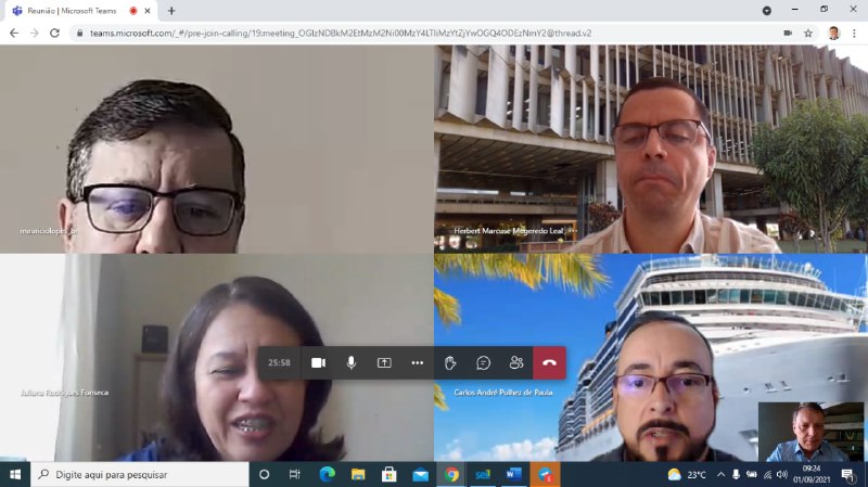 REUNIÃO COAUD CDRJ 01/09/2021 09:00hs