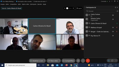 AUDIÊNCIA COM EMBAIXADOR CARLOS OLIVEIRA DA UNIÃO EUROPEIA 14/09/2021 14:30hs