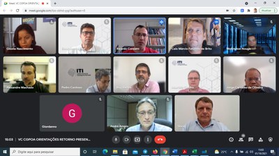VIDEOCONFERÊNCIA CGPOA- ITI ORIENTAÇÕES RETORNO PRESENCIAL  01/10/2021 15:00hs