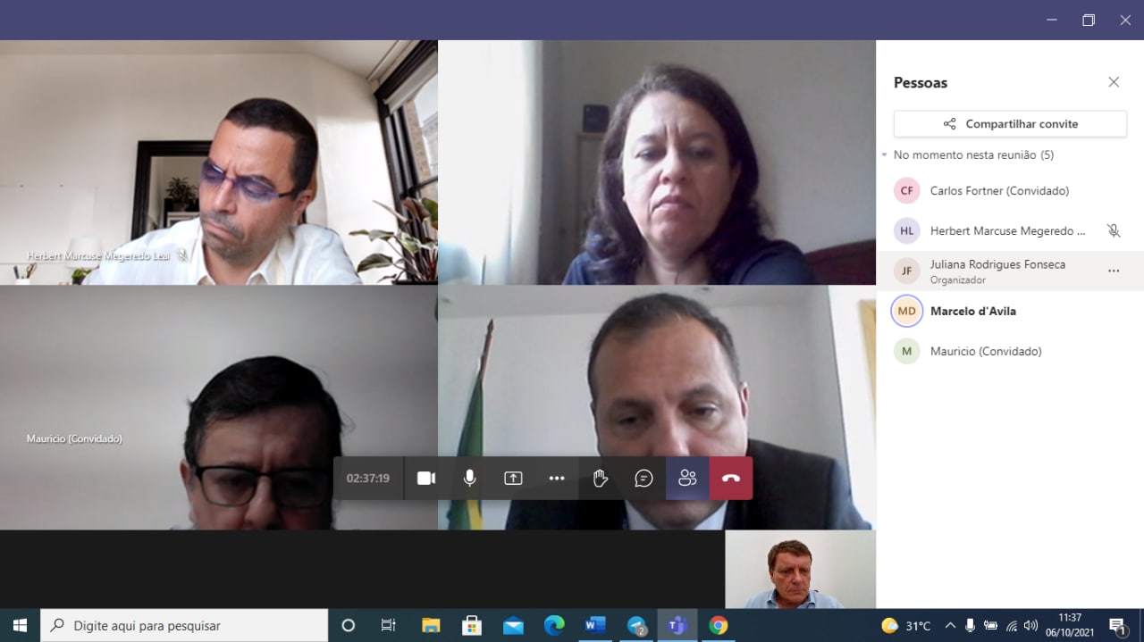 VIDEOCONFERÊNCIA COAUD CDRJ 06/10/2021 11hs