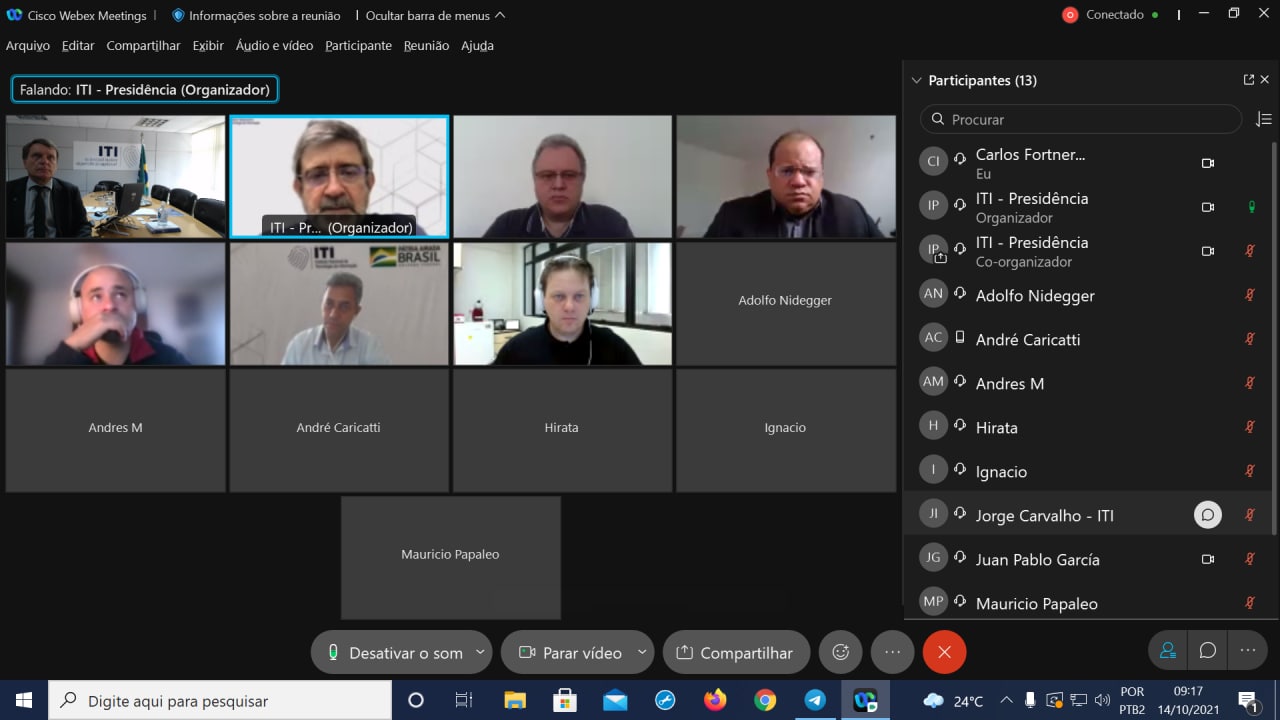 VIDEOCONFERÊNCIA WORKSHOP TRUSTLIST MERCOSUL 14/10/2021 10:00hs