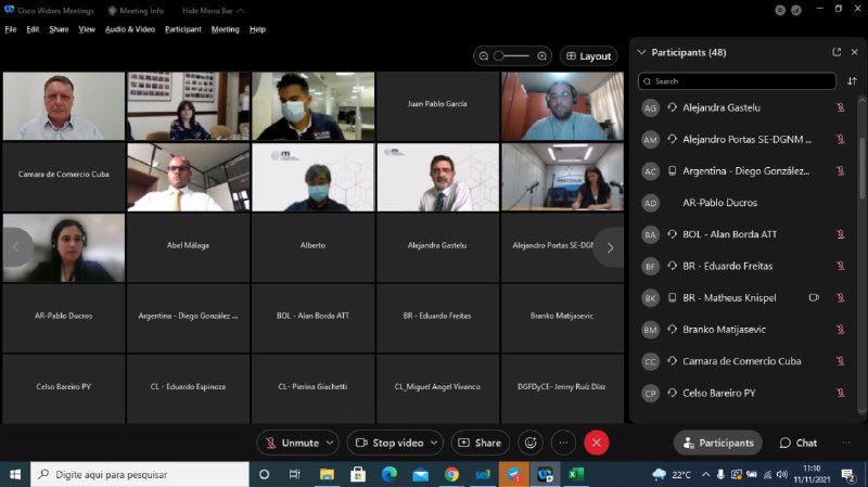VIDEOCONFERÊNCIA ALADI 11/11/2021 11:00hs