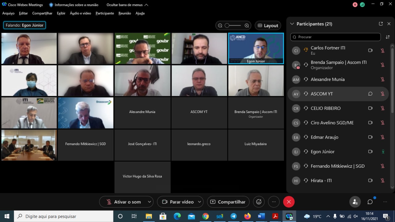 VIDEOCONFERÊNCIA COMITÊ GESTOR ICP 16/11/2021 09:00hs