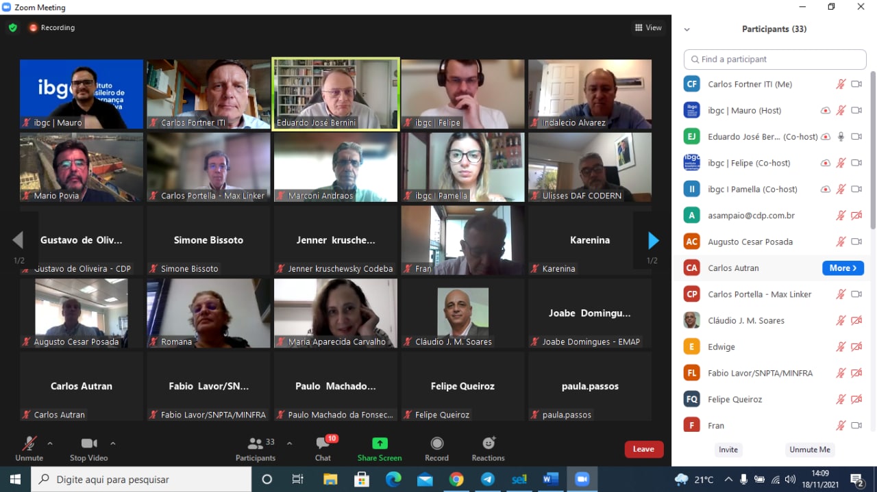 CURSO IN COMPANY IBGC CONSAD 18/11/21 14:00hs