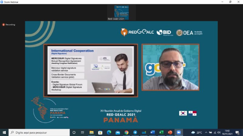 WEBINAR RED GEALC 2021 BID, OEA 19/11/2021 11:00hs