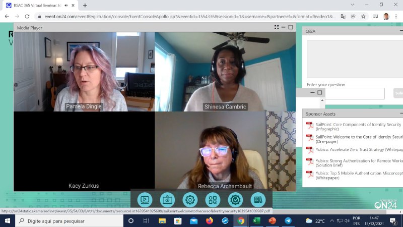 VIDEOCONFERÊNCIA RSC 365 WEBINAR. 15/12/2021 13h.