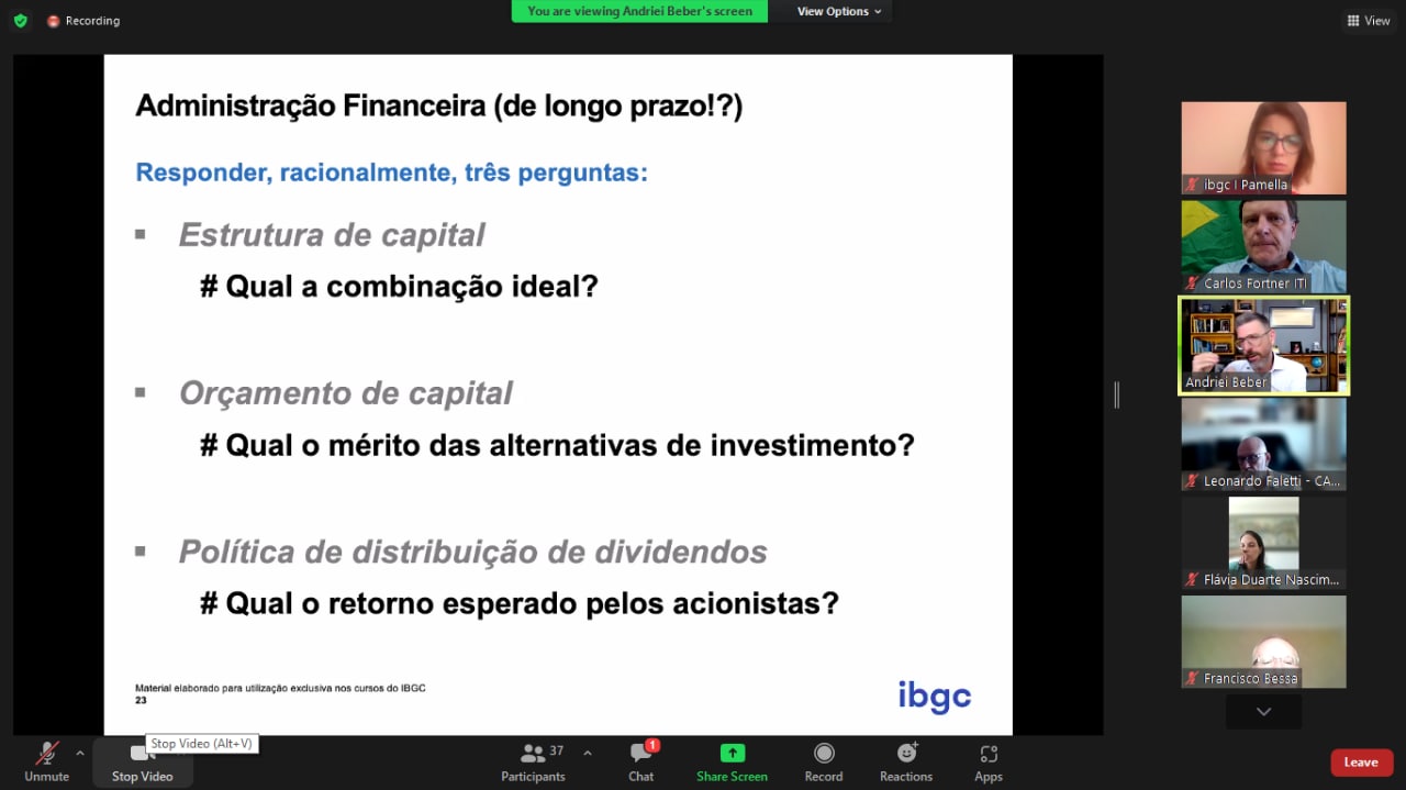 CURSO PARA CONSELHEIRO DE ADMINISTRAÇÃO - MC e ME 29/04/22 10hs.
