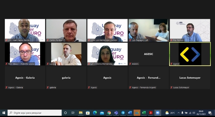 VIDEOCONFERÊNCIA URUGUAY CIBERSEGURO 26/11/2021 09:00hs