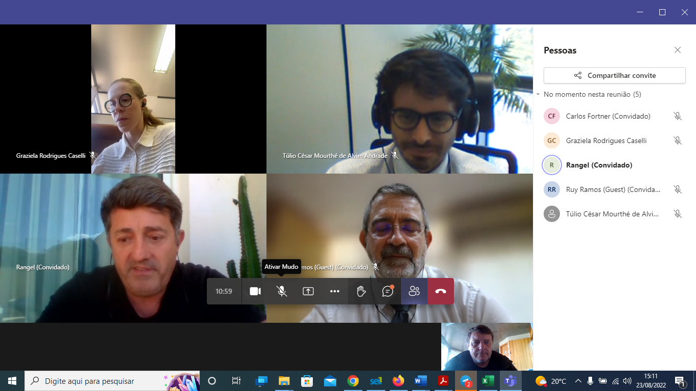 VIDEOCONFERENCIA DE APRESENTAÇÃO DOS NOVOS MEMBROS DO CG ICP REPRESENTANTES DO MRE 23/08/2022 15h