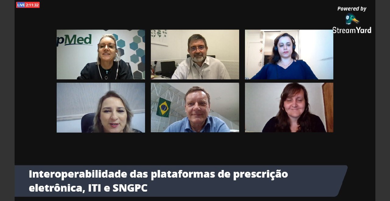 LIVE INTEROPERABILIDADE DAS PLATAFORMAS DE PRESCRIÇÃO ELETRÔNICA. ITI e SNGPC” 31/03/21 18:45hs