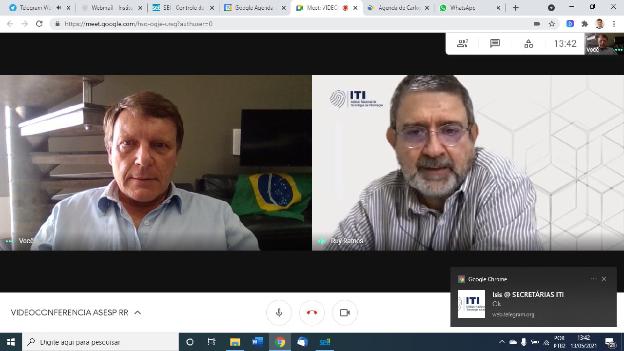 VIDEOCONFERÊNCIA ASESP/RR13/05/2021 13:30hs