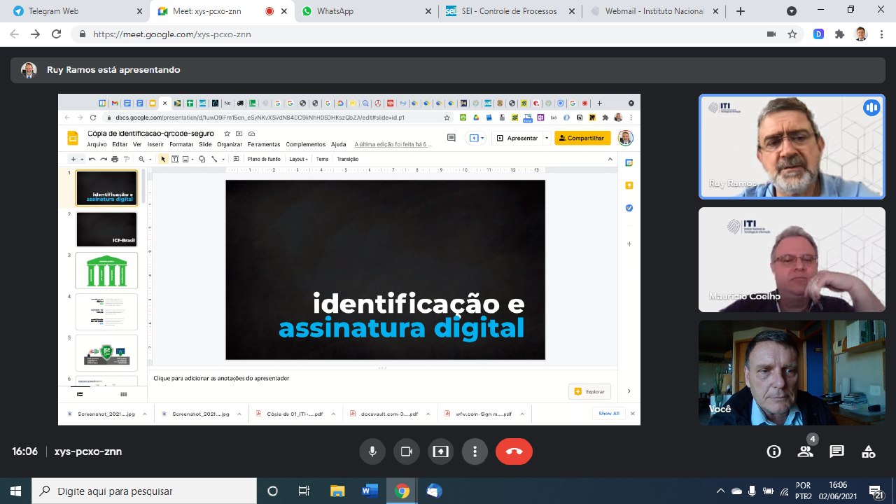VIDEOCONFERÊNCIA DINFRA/ASESP 02/06/2021 16hs