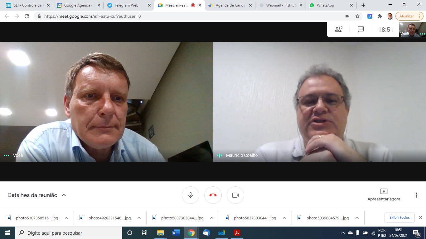VIDEOCONFERÊNCIA ITI- ACOMPANHAMENTO AÇÕES DINFRA 24/03/2021 18:30hs