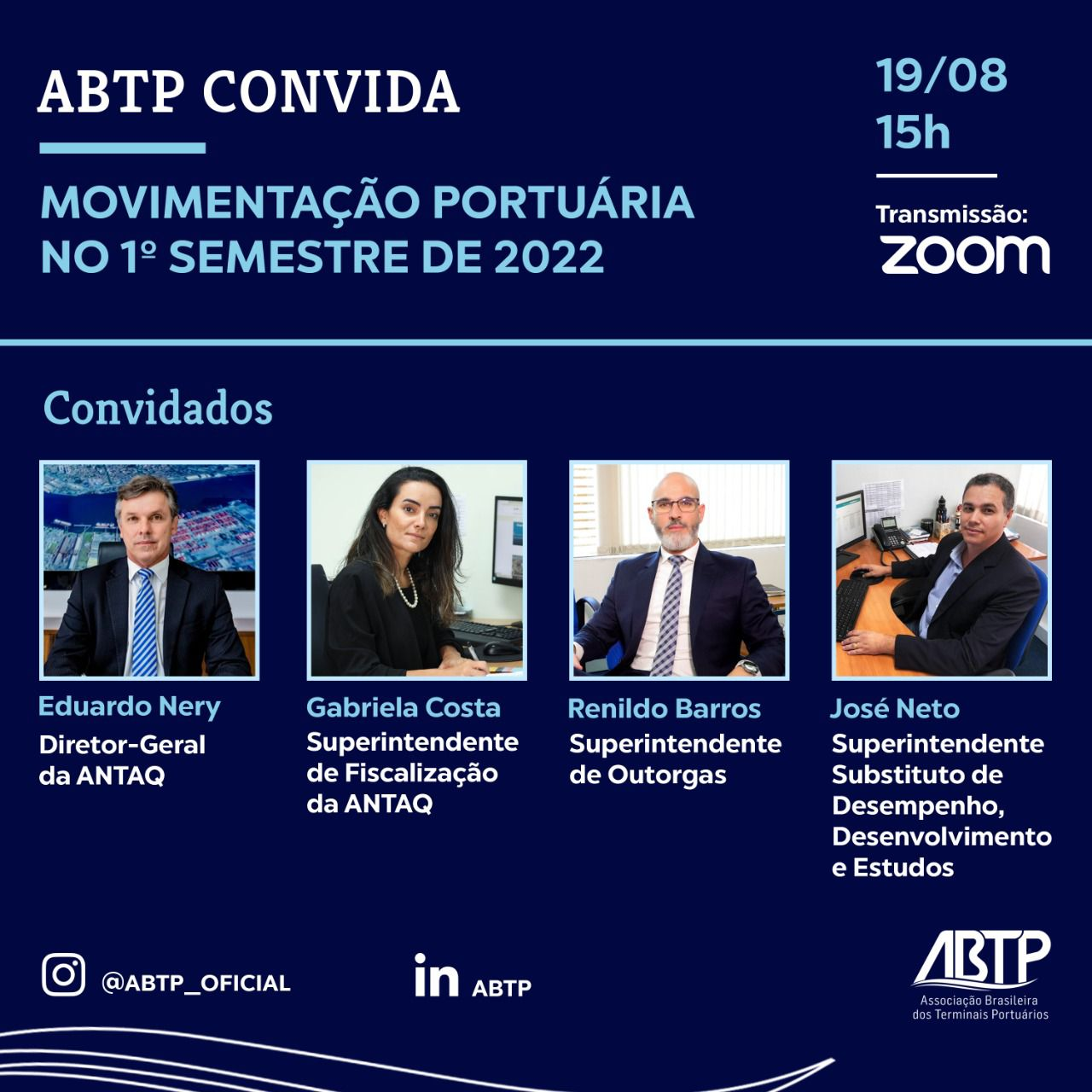 MOVIMENTAÇÃO PORTUÁRIA 1º SEM 22 - ABTP 19-08 15h