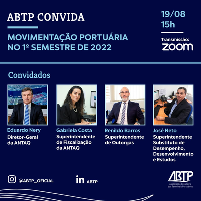 MOVIMENTAÇÃO PORTUÁRIA 1º SEM 22 - ABTP 19-08 15h