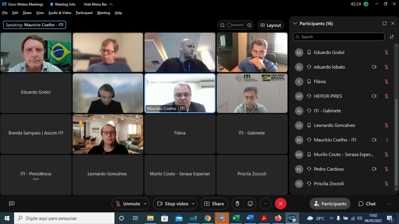 VIDEOCONFERÊNCIA DE BRIEFING CL22 06/05/2022 14:30hs