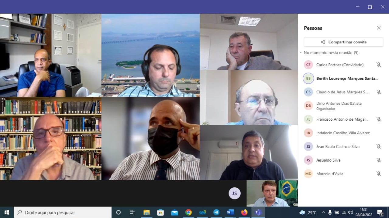 VIDEOCONFERÊNCIA CDRJ PORTUS 08/04/2022 16:30hs.