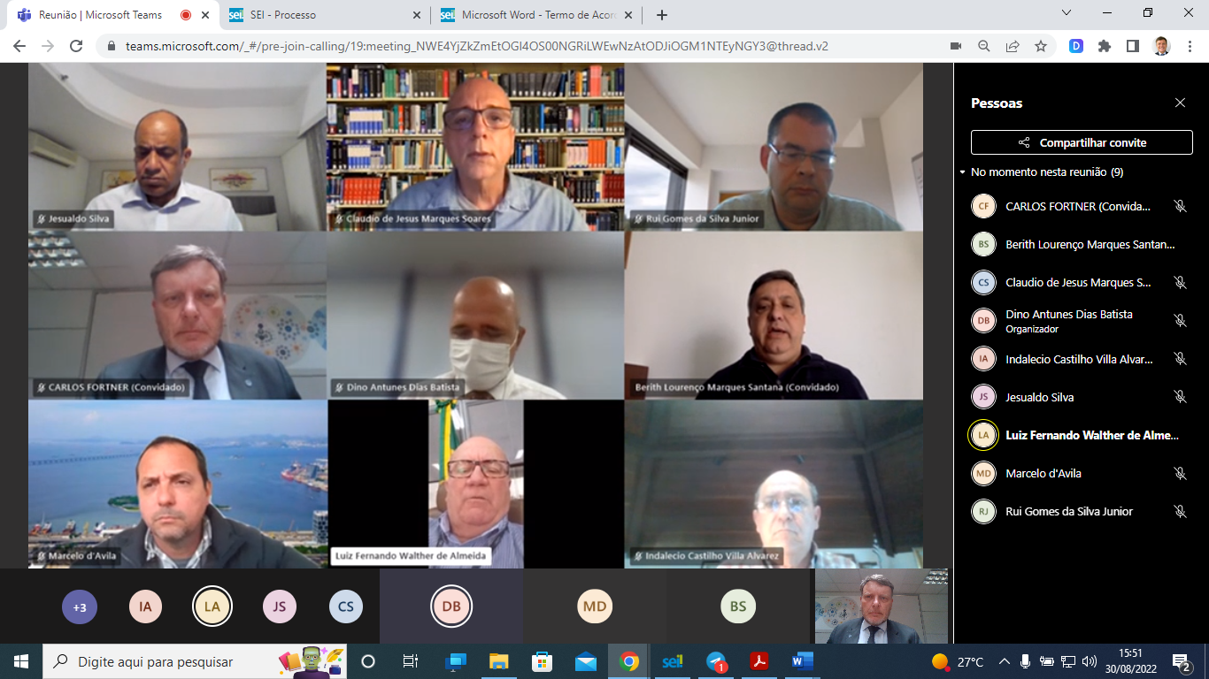 VIDEOCONFERÊNCIA 811º CONSAD CDRJ. 30/08/2022 14:30h