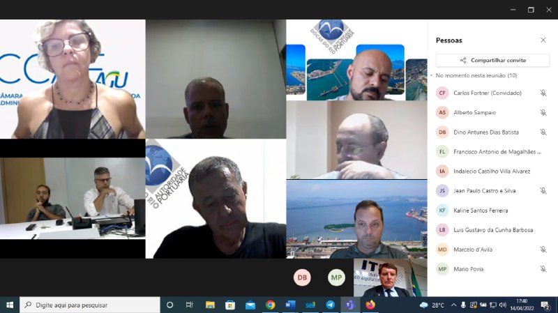 VIDEOCONFERÊNCIA CDRJ X PORTUS 14/04/2022 17:30h.