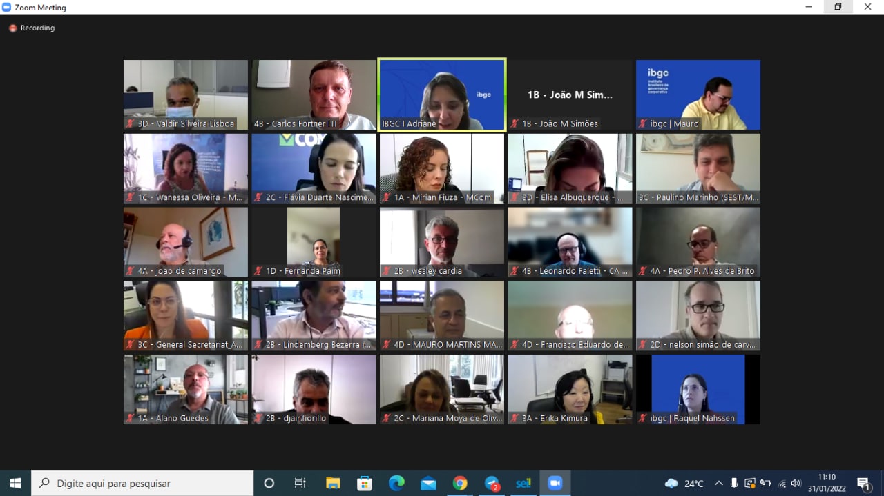 CURSO CONSELHEIRO DE ADM- MINISTÉRIO DAS COMUNICAÇÕES E MINISTÉRIO DA ECONOMIA.31-01-2022 10:00h.