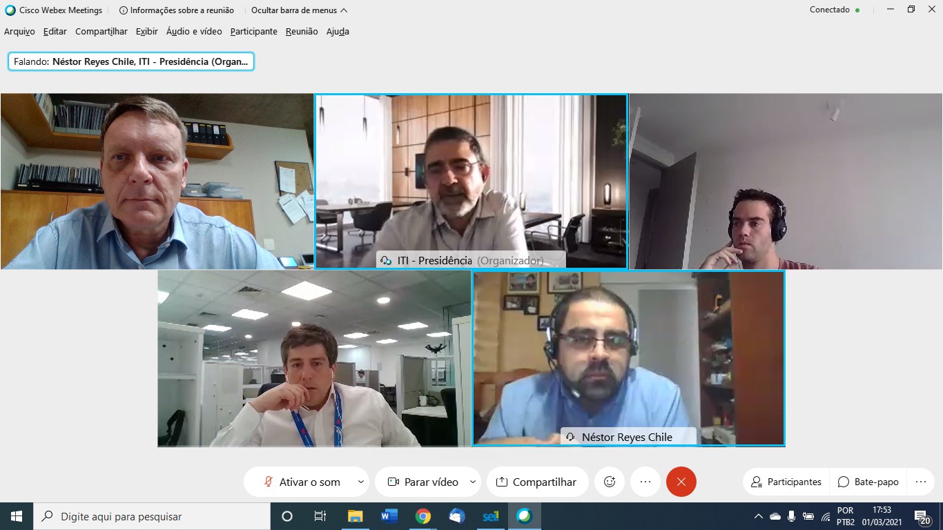 VIDEOCONFERÊNCIA COM A ENTIDAD ACREDITADORA DE CHILE (VISITA DO CHANCELER CHILENO AO BRASIL) 01/03/2021 17:30hs