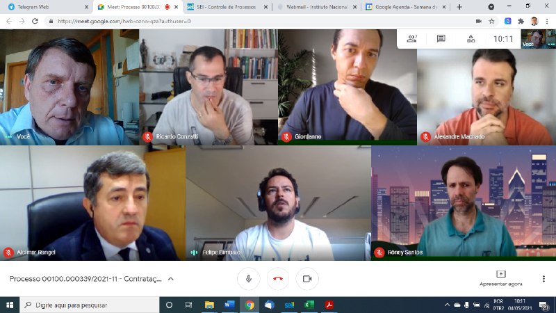 CONTRATAÇÃO DE CENTRAL DE SERVIÇOS ( ATENDIMENTO A USUÁRIO E SUSTENTAÇÃO DE INFRAESTRUTURA). 04/05/2021 10h.