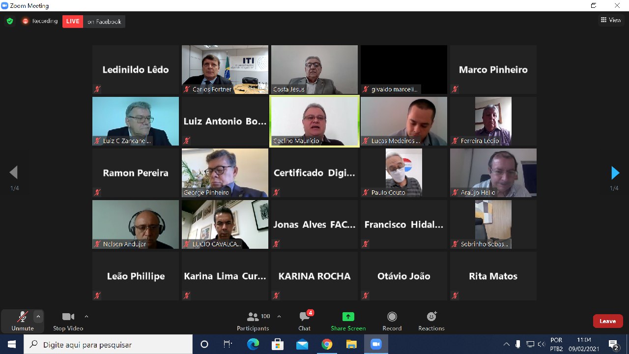 VIDEOCONFERÊNCIA SAFEWEB 09/02/21  10:00hs.