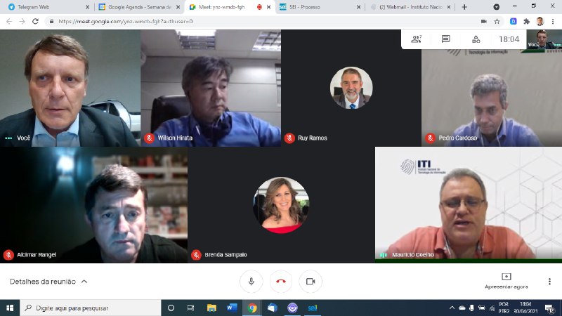 VIDEOCONFERENCIA ASSESSORES E COORDENADORES. 30/04/2021 18:00HS