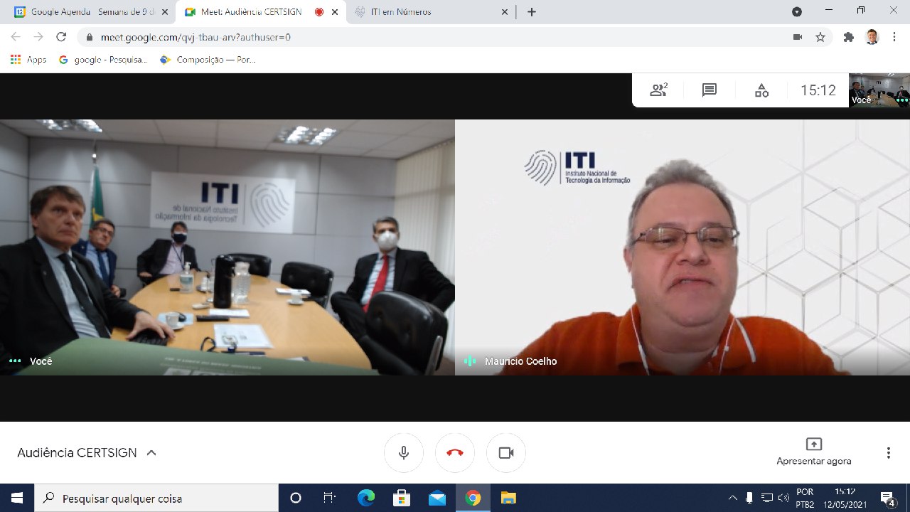 AUDIÊNCIA CERTSIGN. 12-05-2021 15:00hs.