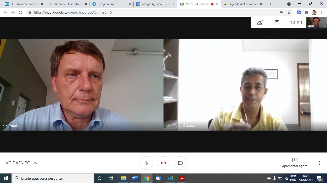 VIDEOCONFERÊNCIA DAFN PC. 14/04/2021 14:30hs.